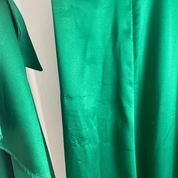 Emerald Green Silk Gown Space Style concept couture size 4 - Picture 7 of 8